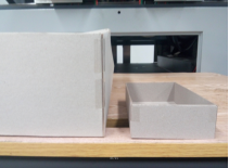 LS-T430 Automatische Eckklebemaschine für starre Kisten für Weinkisten, 60 Stück/Min