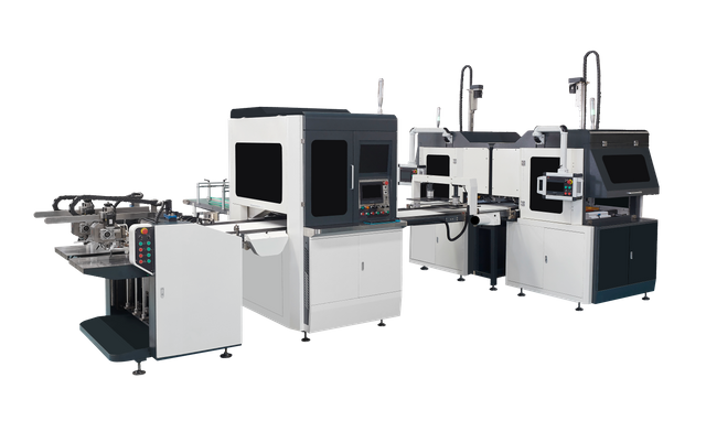 Zweikanalige intelligente vollautomatische Maschine zur Herstellung starrer Kartons